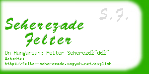 seherezade felter business card